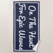 叙事詩の波のビーチタオルのための狩り ビーチタオル (正面)