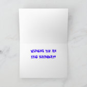 叙事詩の落書きのバースデー・カード カード (内部)