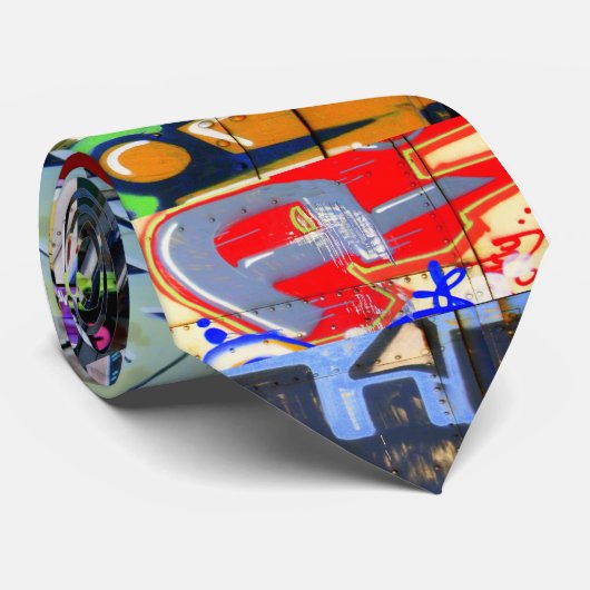 叙事詩の落書きの列車のタイ ネクタイ (ロール)