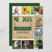 叙事詩私および私の犬5x7のクリスマスカード(8つの写真) シーズンカード (正面/裏面)