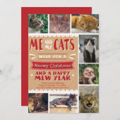 叙事詩私および私の猫のクリスマス5x7カード(8つのイメージ) シーズンカード (正面/裏面)