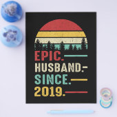 叙事詩結婚夫への2周年記念贈り物 チラシ (シングル)