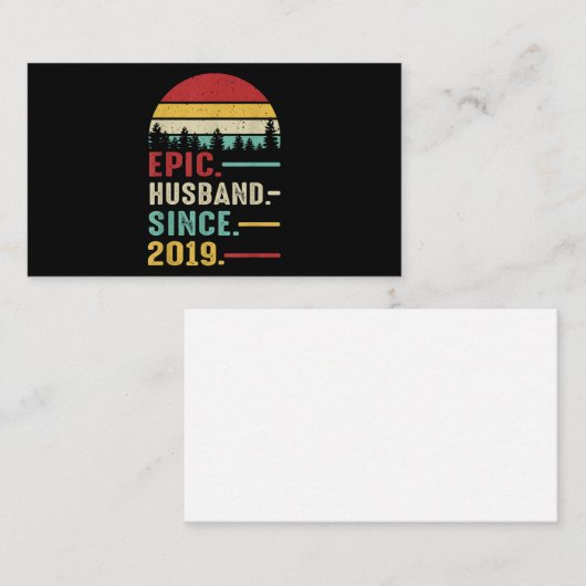 叙事詩結婚夫への2周年記念贈り物 ノートカード (正面/裏面)