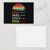 叙事詩結婚妻への2周年記念贈り物 ノートカード (正面/裏面)