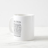 叙事詩Pi日のマグ コーヒーマグカップ (正面左)