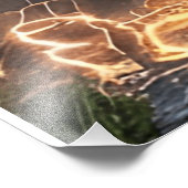 叙事騎士の戦士デジタルポスター中世ファンタス フォトプリント            (角)