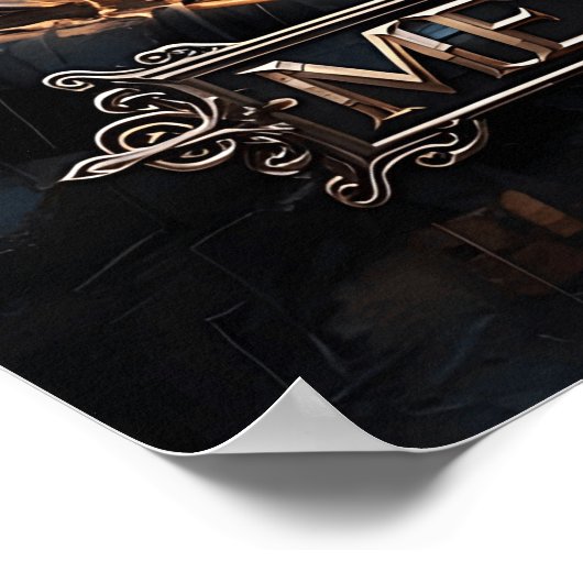 叙事騎士の戦士デジタルポスター中世ファンタス ポスター (角)