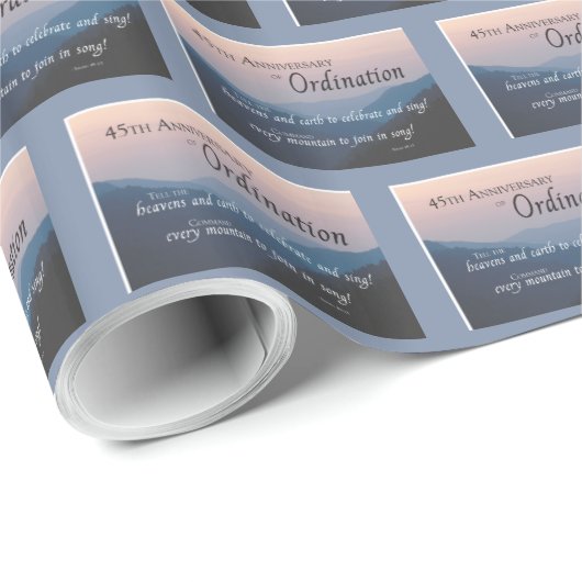 叙任45周年おめでとう ラッピングペーパー (ロールコーナー)