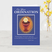 叙位祝賀ホストとカップ カード (黄色い花)