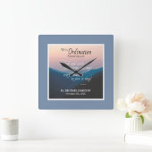 叙位祝50周年 スクエア壁時計 (ホーム)