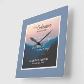 叙位祝50周年 スクエア壁時計 (傾斜)