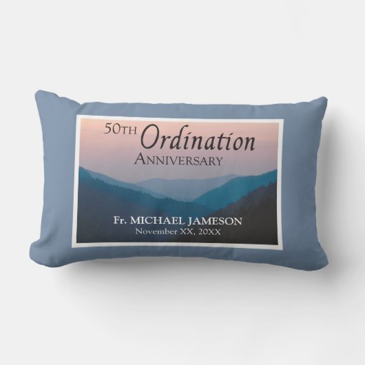 叙位祝50周年 ランバークッション (正面)