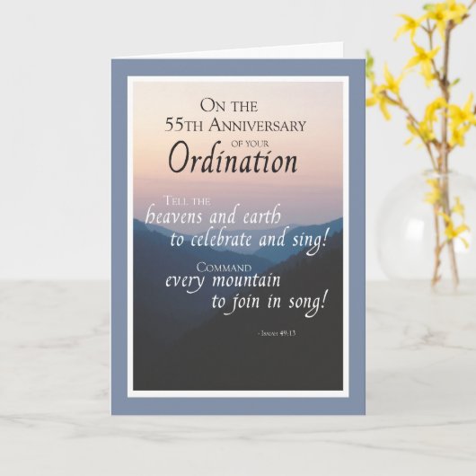 叙位祝55周年記念 カード (黄色い花)