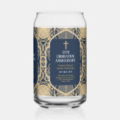 叙勲記念司祭司牧師デアコン聖職者 ガラス缶 (裏面)