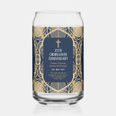 叙勲記念司祭司牧師デアコン聖職者 ガラス缶 (左)