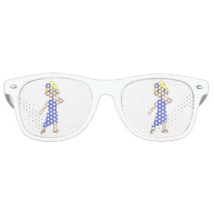 叙情的なモダンダンスリサイタルスタジオパープルコスチューム レトロサングラス