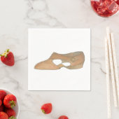 叙情的タンモダンダンス先生ダンサーシューズ スタンダードカクテルナプキン (インサイチュ)