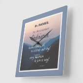 叙階おめでとう スクエア壁時計 (傾斜)