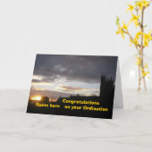 叙階式の追加カスタマイズおめでとう カード (黄色い花)