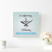 叙階25周年スクエアギフト スクエア壁時計 (ホーム)