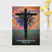 叙順記念日カードイエスクロス カード (黄色い花)