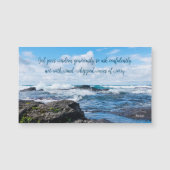 叡智感動的ブルーウェーブ撮影マグネット (正面)