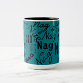 口うるさい人の口うるさい人の口うるさい人 ツートーンマグカップ (中央)