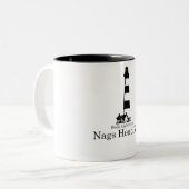 口うるさい人の頭部 ツートーンマグカップ (正面左)