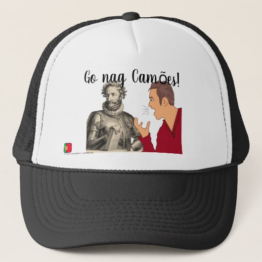 口うるさい人のcamões、ポルトガルのことわざは行きます キャップ (正面)