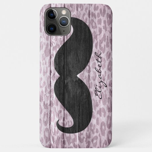 口おもしろいひげカスタムモノグラム Case-Mate iPhoneケース (裏面)
