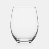 口おもしろいひげカスタムGroomsman提案書 ステムなしワイングラス (右)