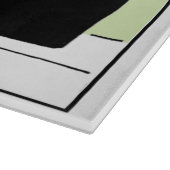 口おもしろいひげフランスのとハットマンガのシェフ カッティングボード (角)