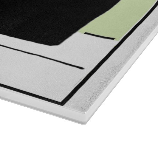 口おもしろいひげフランスのとハットマンガのシェフ カッティングボード (角)