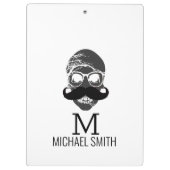 口おもしろいひげモノグラム#2 クリップボード (裏面)