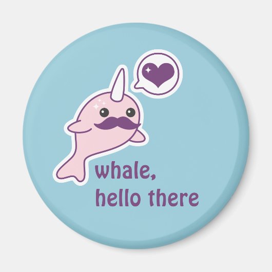 口おもしろいひげ付きナラル マグネット (正面)