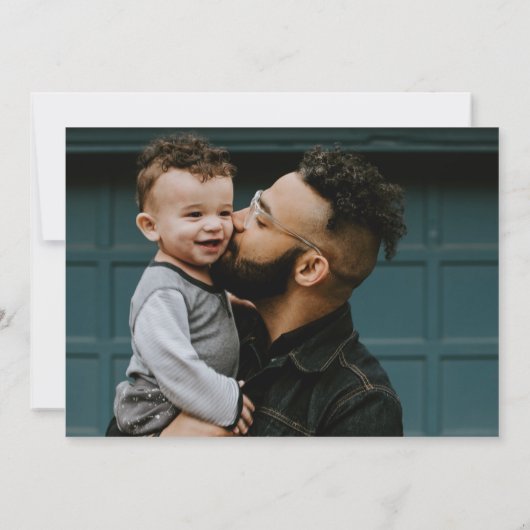 口おもしろいひげ父の日 カード (裏面)