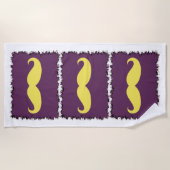 口おもしろいひげ#13 ビーチタオル (正面)