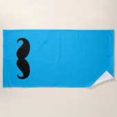 口おもしろいひげ#27 ビーチタオル (正面)