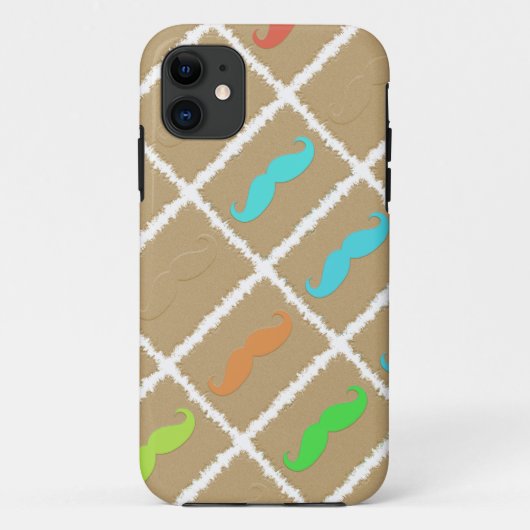 口おもしろいひげ Case-Mate iPhoneケース (裏面)