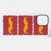 口おもしろいひげ iPhoneケース (裏面横)