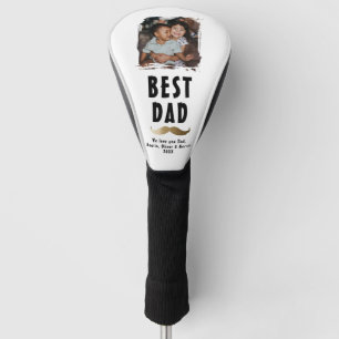 口おもしろいひげHappy Father's Day写真 ゴルフヘッドカバー