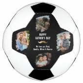 口おもしろいひげHappy Father's Day 4写真 サッカーボール (正面)