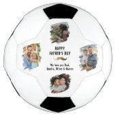 口おもしろいひげHappy Father's Day 4写真 サッカーボール (正面)