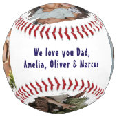 口おもしろいひげHappy Father's Day 4写真 ソフトボール (正面)