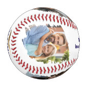 口おもしろいひげHappy Father's Day 4写真 野球ボール (正面左)