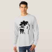 口おもしろいひげTシャツ Tシャツ (正面フル)