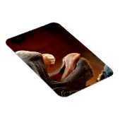 口おもしろいを開け舌を出した馬 マグネット (右側)