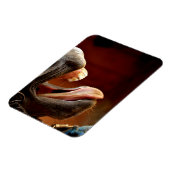 口おもしろいを開け舌を出した馬 マグネット (左側)