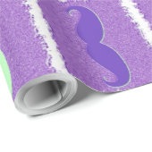 口おもしろいガーリーひげ4 ラッピングペーパー (ロールコーナー)