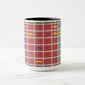 口おもしろいガーリー髭 マグカップ (中央)